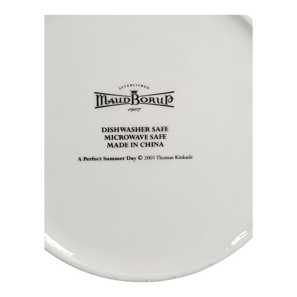 Vintage 2001 Thomas Kinkade A Perfect Summer Day 9" Collector Plate Maud Borup - Picture 5 of 5